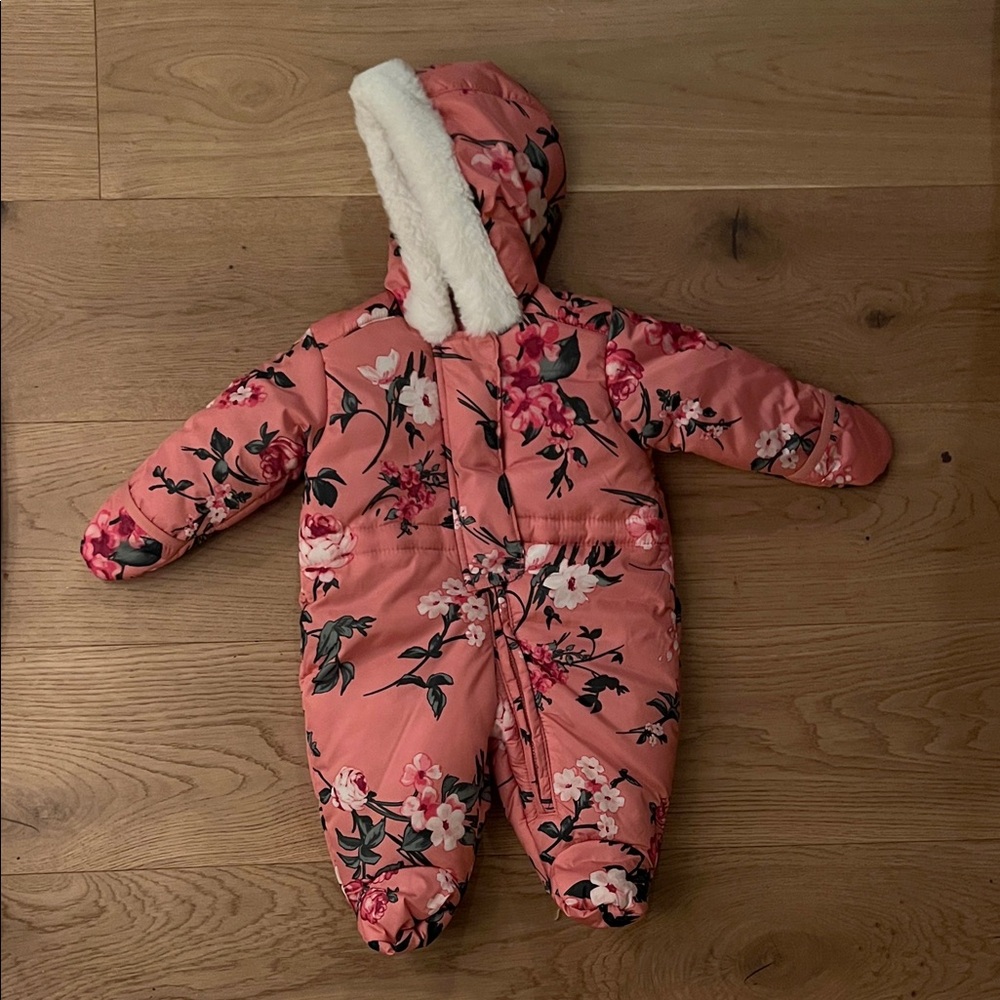 The Children's Place Pink Floral Footie